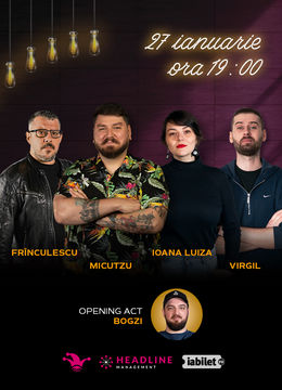 The Fool: Stand-up comedy cu Micutzu, Frînculescu, Ioana Luiza și Virgil