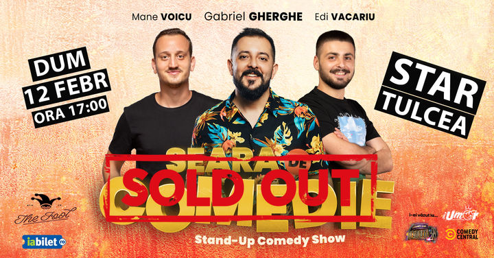 Tulcea: Stand Up Comedy | Gabriel Gherghe, Mane Voicu si Edi Vacariu