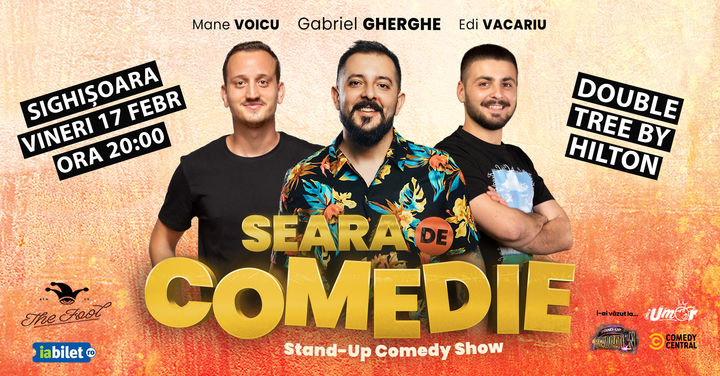 Sighisoara: Stand Up Comedy | Gabriel Gherghe, Mane Voicu si Edi Vacariu