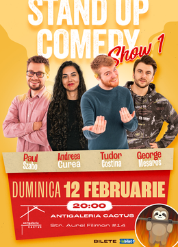 Târgu Mureș: Stand-up Comedy Show @ Antigaleria Cactus Show 1