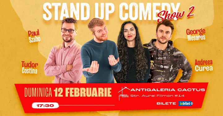 Târgu Mureș: Stand-up Comedy Show @ Antigaleria Cactus Show 2