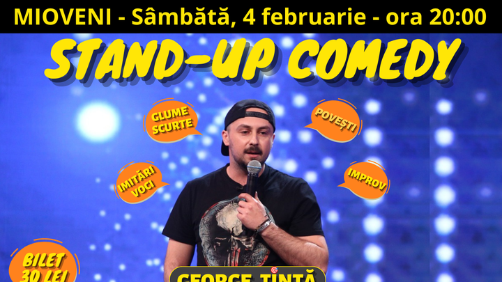 Mioveni: Stand-up Comedy cu George Țintă @ Hotel Restaurant Valentino