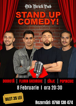 Old Brick Pub: Stand-up comedy cu Cîrje, Florin, Dobrotă și Popinciuc