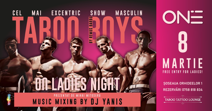 Taboo Boys on Ladies Night | 8 Martie