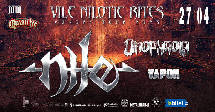 NILE - Vile Nilotic Rites European Tour 2023 | Quantic 27.04.2023