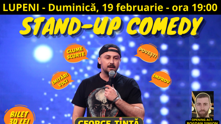 Lupeni: Stand-up Comedy cu George Țintă @ Vlm'S Pub