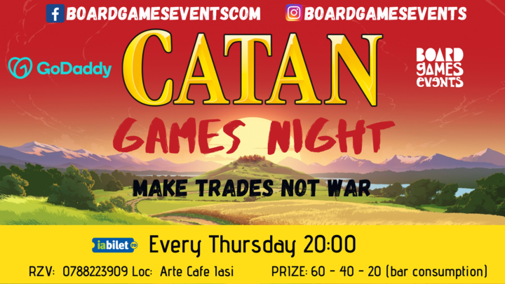 Iasi: Catan Social @ Arte Cafe