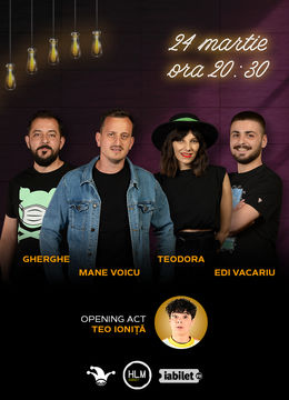 The Fool: Stand-up comedy cu Mane Voicu, Gabriel Gherghe, Edi Vacariu și Teodora Nedelcu