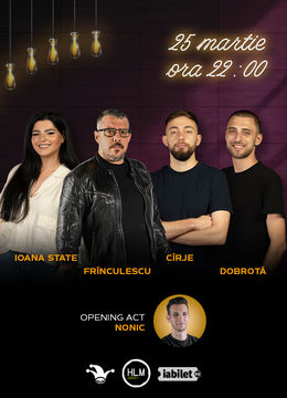 The Fool: Stand-up comedy cu Ioana State, Frînculescu, Alex Dobrotă și Cîrje