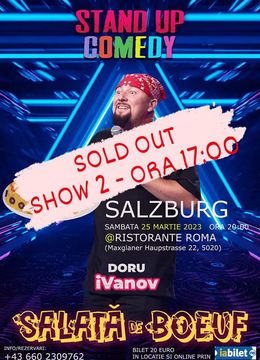 Salzburg: Stand up comedy cu Doru iVanov (Early Show)