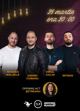 The Fool: Stand-up comedy cu Andrei Ciobanu, Bogdan Mălăele, Dragoș Mitran și Virgil Ciulin