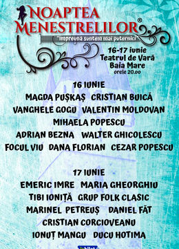 Baia Mare: Noaptea Menestrelilor 2023