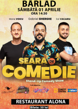BÂRLAD: Stand Up Comedy | Gabriel Gherghe, Mane Voicu si Edi Vacariu