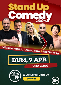 Mălăele, Andrei Garici, Anisia, Victor Băra & Elena Voineag | Stand Up Comedy @ Club 99