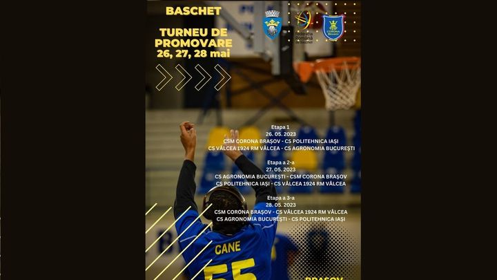 Brasov:  Abonament turneu promovare în Liga Națională de Baschet - 26 - 28 mai