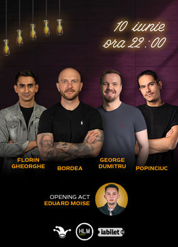 The Fool: Stand up comedy cu Bordea, Florin Gheorghe, Mirel Popinciuc și George Dumitru