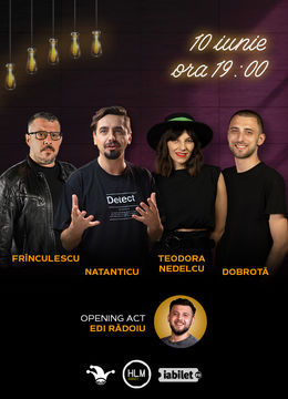 The Fool: Stand up comedy cu Natanticu, Frînculescu, Alex Dobrotă și Teodora Nedelcu