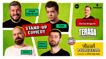 Stand-up cu Cristi, Toma, Sorin și Virgil pe Terasa ComicsClub!
