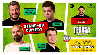 Stand-up cu Cristi, Toma, Sorin și Mirică pe Terasa ComicsClub!