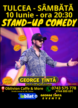 Tulcea: Stand-up Comedy cu George Țintă @ Oblivion Caffe & More