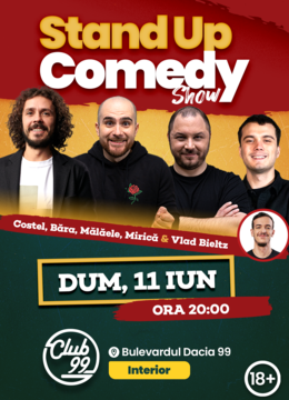 Stand Up Comedy cu Costel, Victor Băra, Mălăele, Mirică - Bieltz