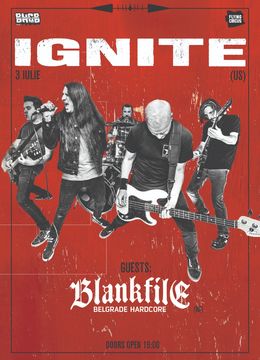 Cluj Napoca: Concert | Ignite (US) • Blankfile (RS) •