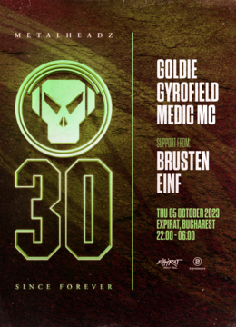 B:pressure pres. 30 Years of Metalheadz w. Goldie, gyrofield, Medic MC