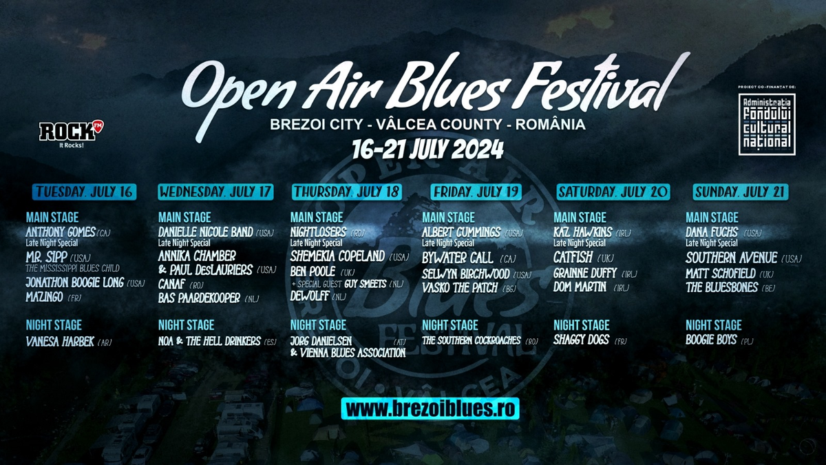 Bilete Open Air Blues Festival Brezoi 2024 1621 iul Summer Camp Brezoi