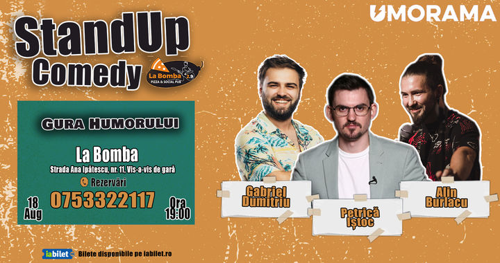 Gura Humorului: Comedie pe terasă @ La Bomba