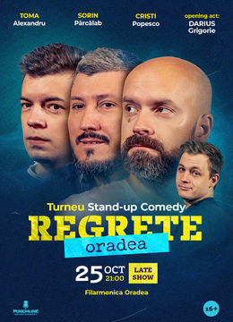 Oradea: Stand-up Comedy cu Toma, Cristi & Sorin Pârcălab (Late Show)