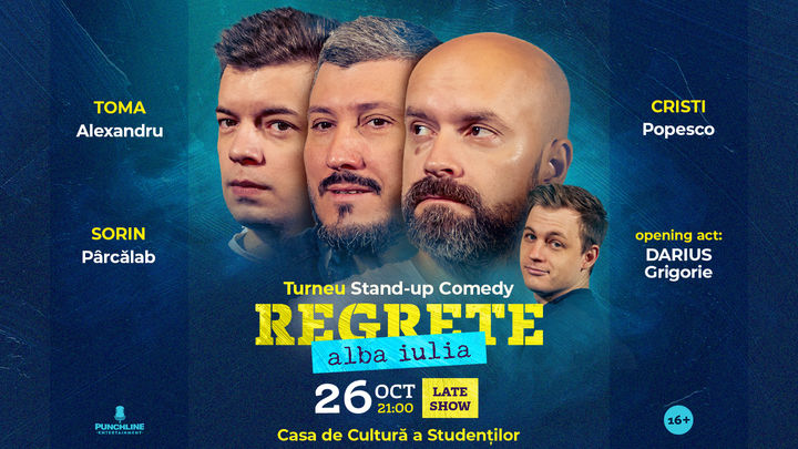 Alba Iulia: Stand-up Comedy cu Toma, Cristi & Sorin Pârcălab