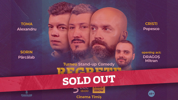 Timisoara: Stand-up Comedy cu Toma, Cristi & Sorin Pârcălab Early Show
