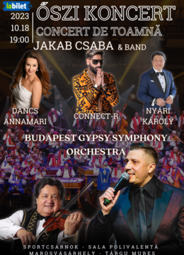 Targu Mures: Concert de toamnă Jakab Csaba- őszi koncert