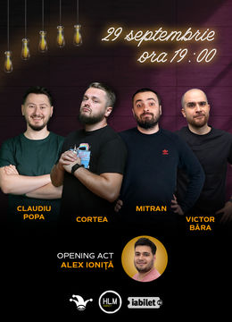 The Fool: Stand-up comedy cu Cortea, Claudiu Popa, Dragoș Mitran și Victor Băra