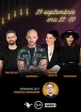The Fool: Stand-up comedy cu Bordea, Radu Bucălae, Ioana State și Teodora Nedelcu
