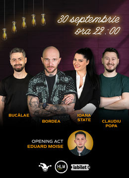 The Fool: Stand-up comedy cu Bordea, Radu Bucălae, Ioana State și Claudiu Popa