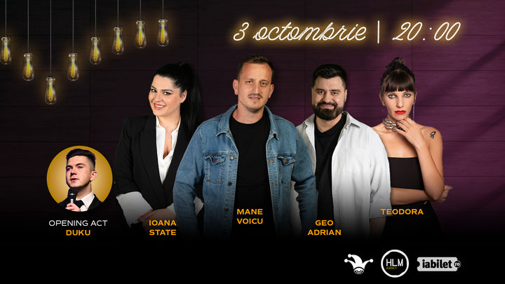 The Fool: Stand up comedy cu Ioana State, Mane Voicu, Geo Adrian și Teodora Nedelcu