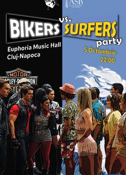 Cluj-Napoca: Bikers vs. Surfers Party @ Euphoria Music Hall