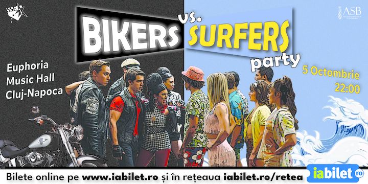 Cluj-Napoca: Bikers vs. Surfers Party @ Euphoria Music Hall
