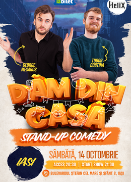Iași: Stand-up Comedy "Dam din casa" @ Helix Pub Iasi