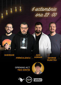 The Fool: Stand-up comedy cu Frînculescu, Gherghe, Geo Adrian și George Dumitru