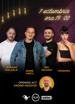 The Fool: Stand-up comedy cu Mane Voicu, Mălăele, Edi Vacariu și Teodora Nedelcu