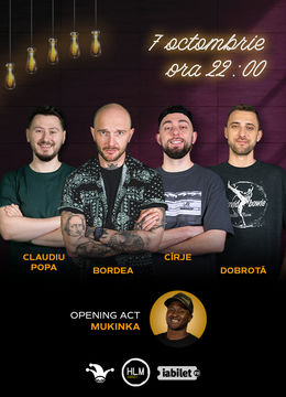 The Fool: Stand-up comedy cu Bordea, Cîrje, Alex Dobrotă și Claudiu Popa