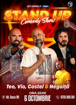 Stand up Comedy cu Teo, Vio, Costel - Negoiță la Club 99