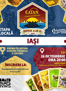 Iași: Concurs de Catan @ Board Games Events - A doua Etapa Locala