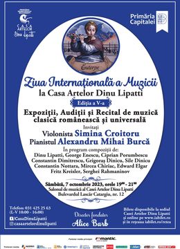 Ziua Internațională a Muzicii la Casa Artelor Dinu Lipatti - Ediția a V-a