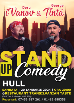 Hull: Stand up comedy cu Ivanov & Tinta
