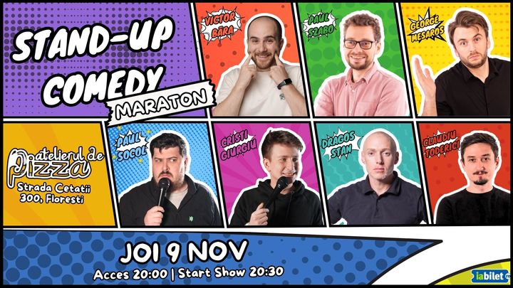 Floresti: Stand-up Comedy Maraton @ Atelierul de Pizza