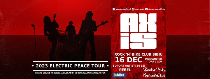 Sibiu: AXiS @ Rock ‘N’ Bike Club · Electric Peace Tour 2023