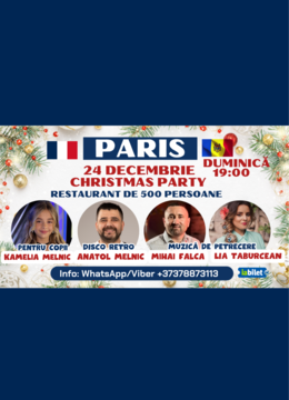 Paris: Petrecere Moldoveneasca cu Mihai Falca, Lia Taburcean,  Anatol Melnic, Kamelia Melnic